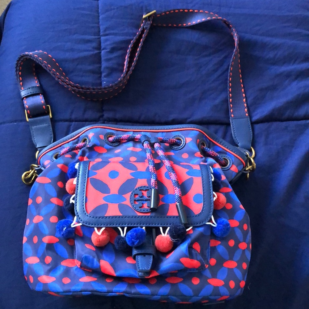 Tory Burch Pom Pom Bucket Bag